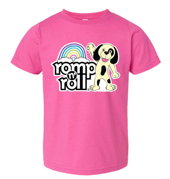 Romp n' Roll Rainbow Logo T-shirt